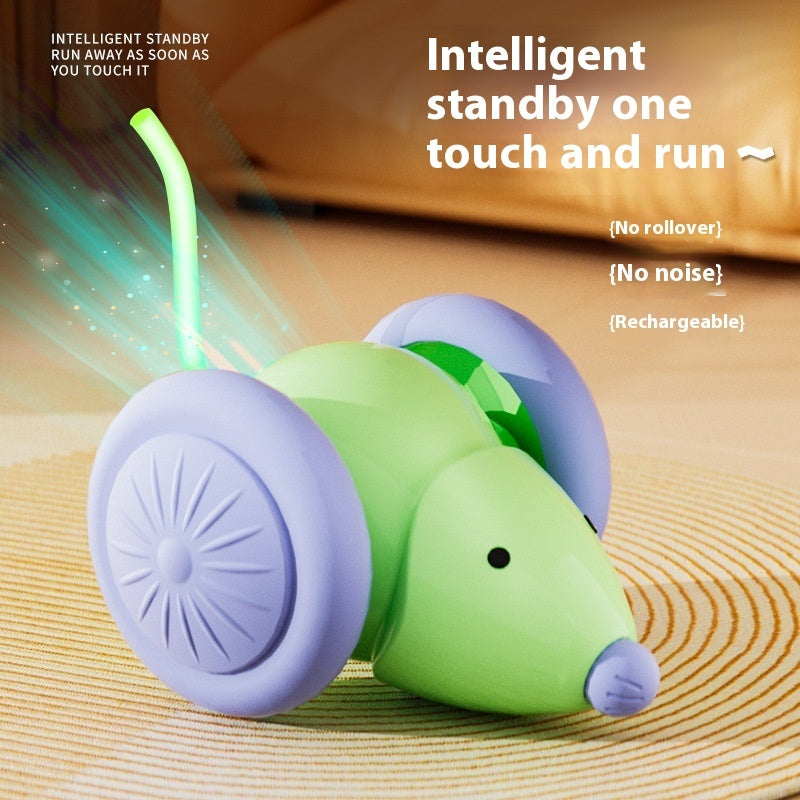 Jouet interactif pour chat en forme de souris électrique