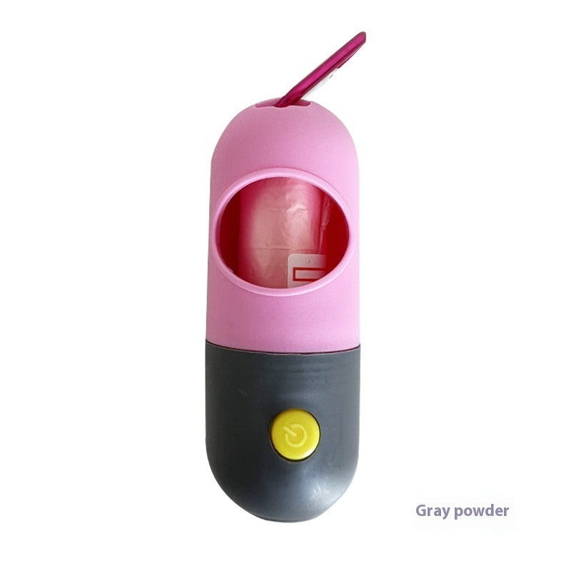 LED Poop Bag Dispenser with Flashlight