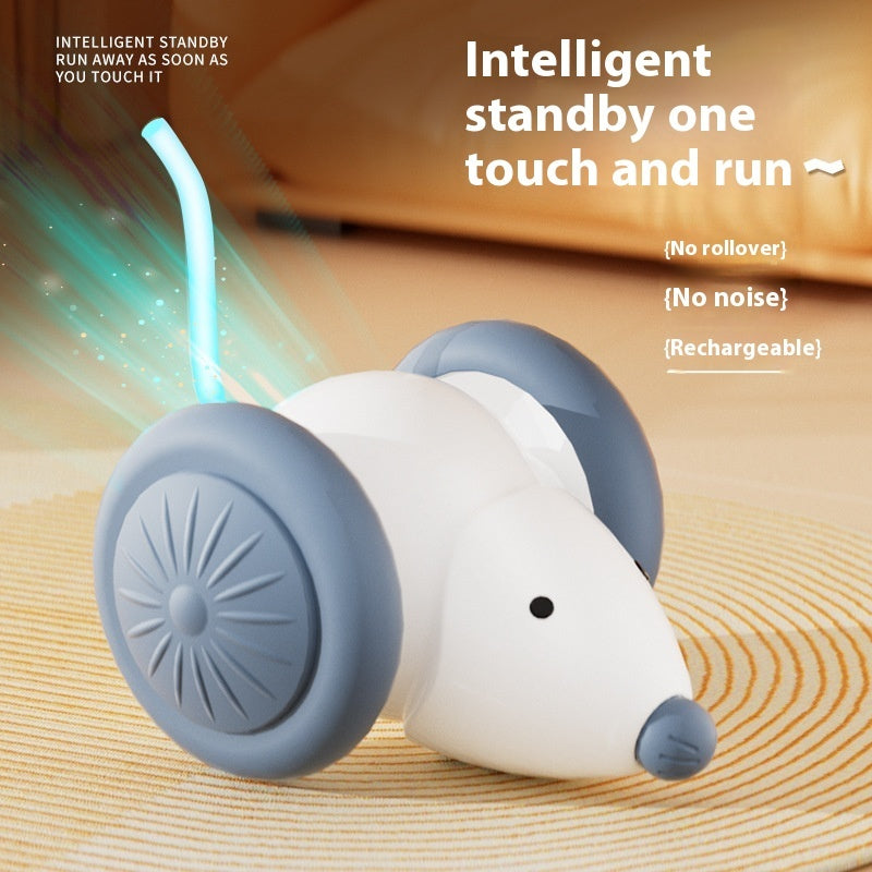 Jouet interactif pour chat en forme de souris électrique