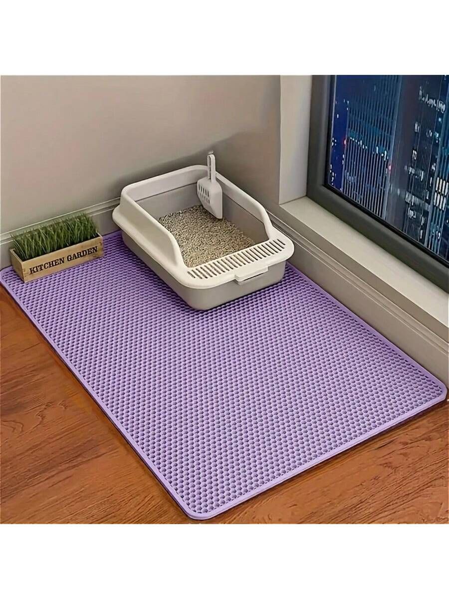 Double-Layer Honeycomb EVA Cat Litter Mat