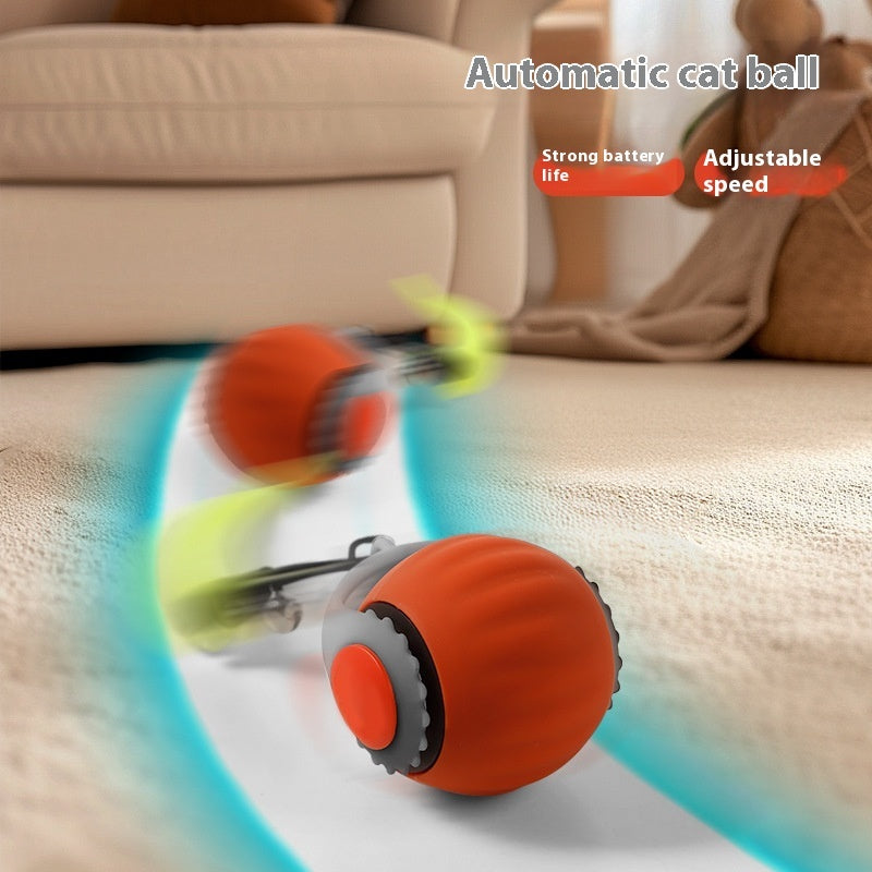 Balle jouet pour chat activée par gravité