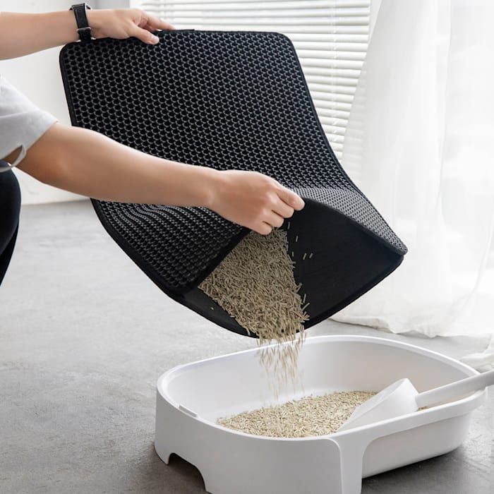 Double-Layer Honeycomb EVA Cat Litter Mat