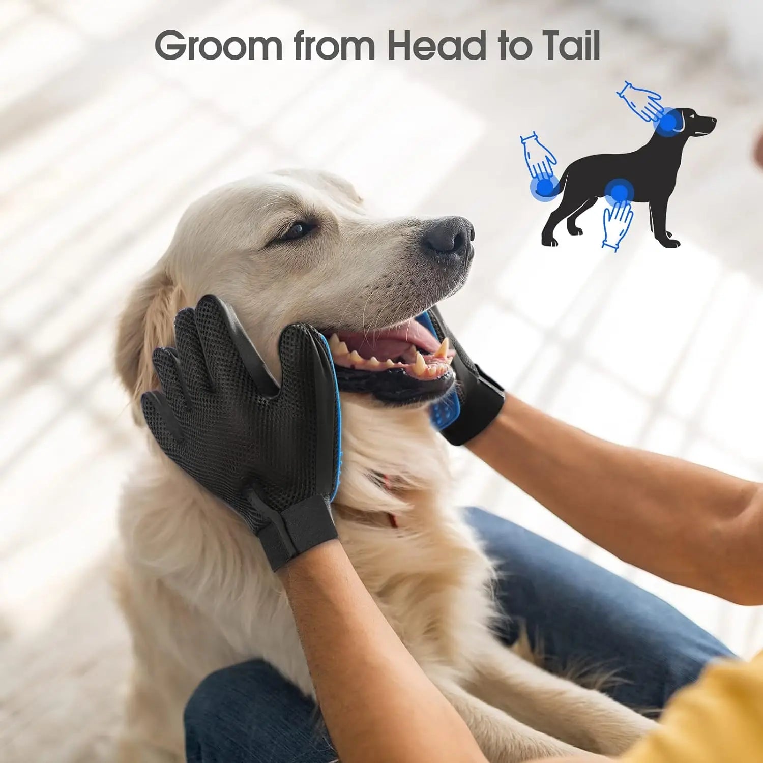 Pet Grooming & Massage Gloves