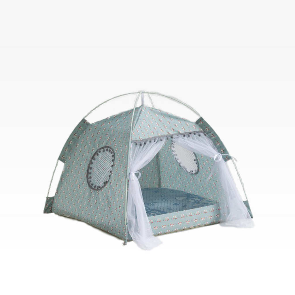 Whimsical Cat Tent Villa - A dreamy retreat for your cozy companion.