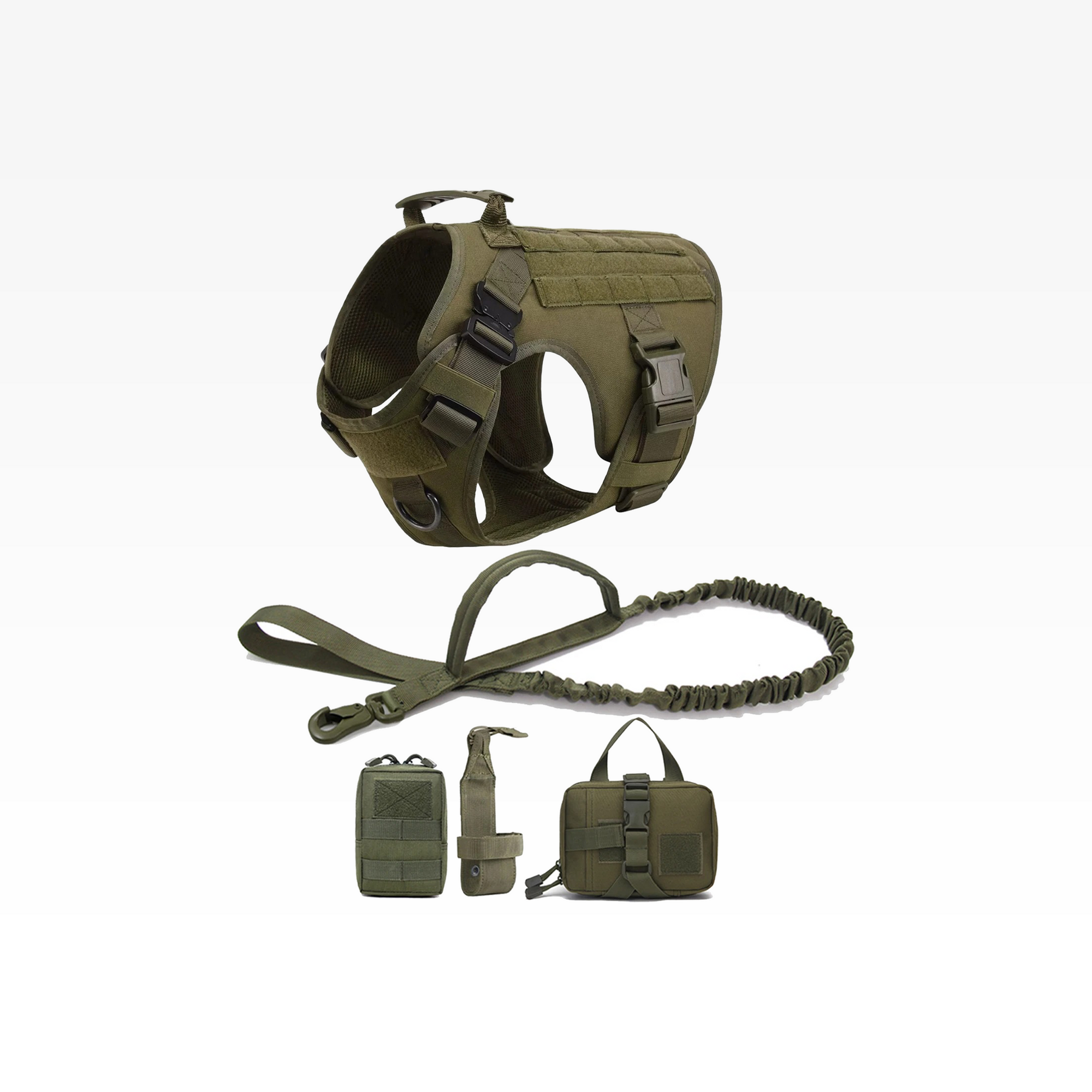 Tactical Training Dog Harness & Leash Set