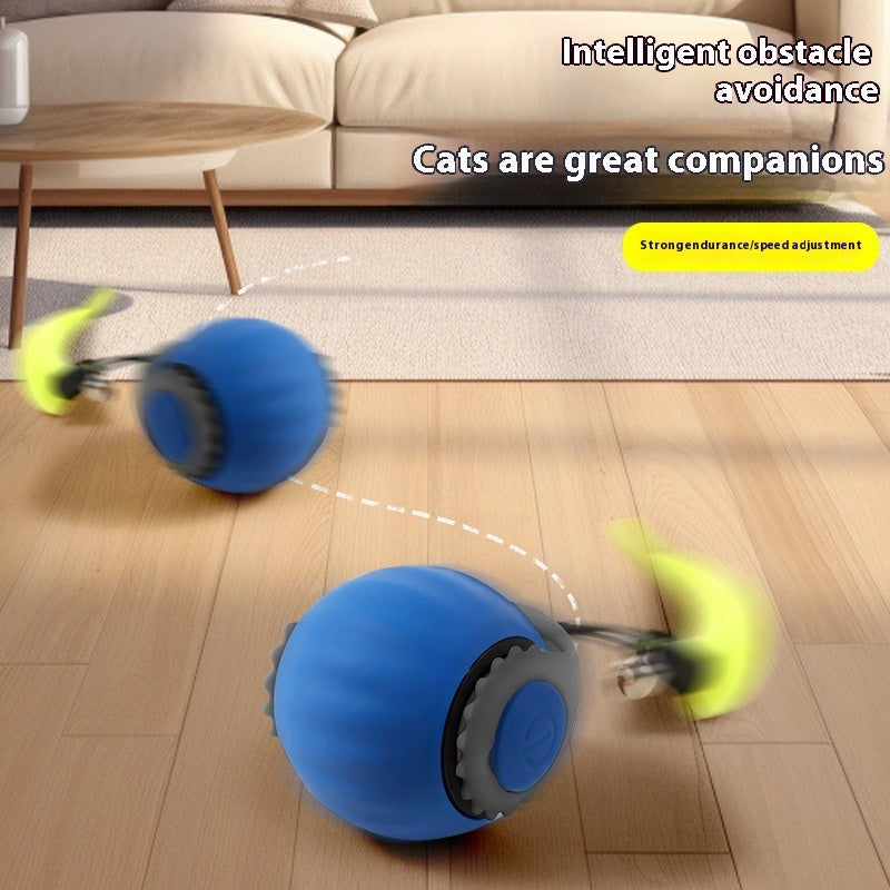 Balle jouet pour chat activée par gravité