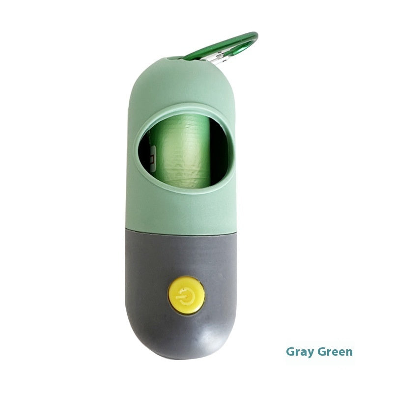 LED Poop Bag Dispenser with Flashlight